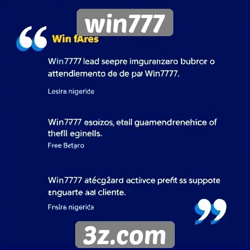 Feedback dos usuários sobre o atendimento do Win777